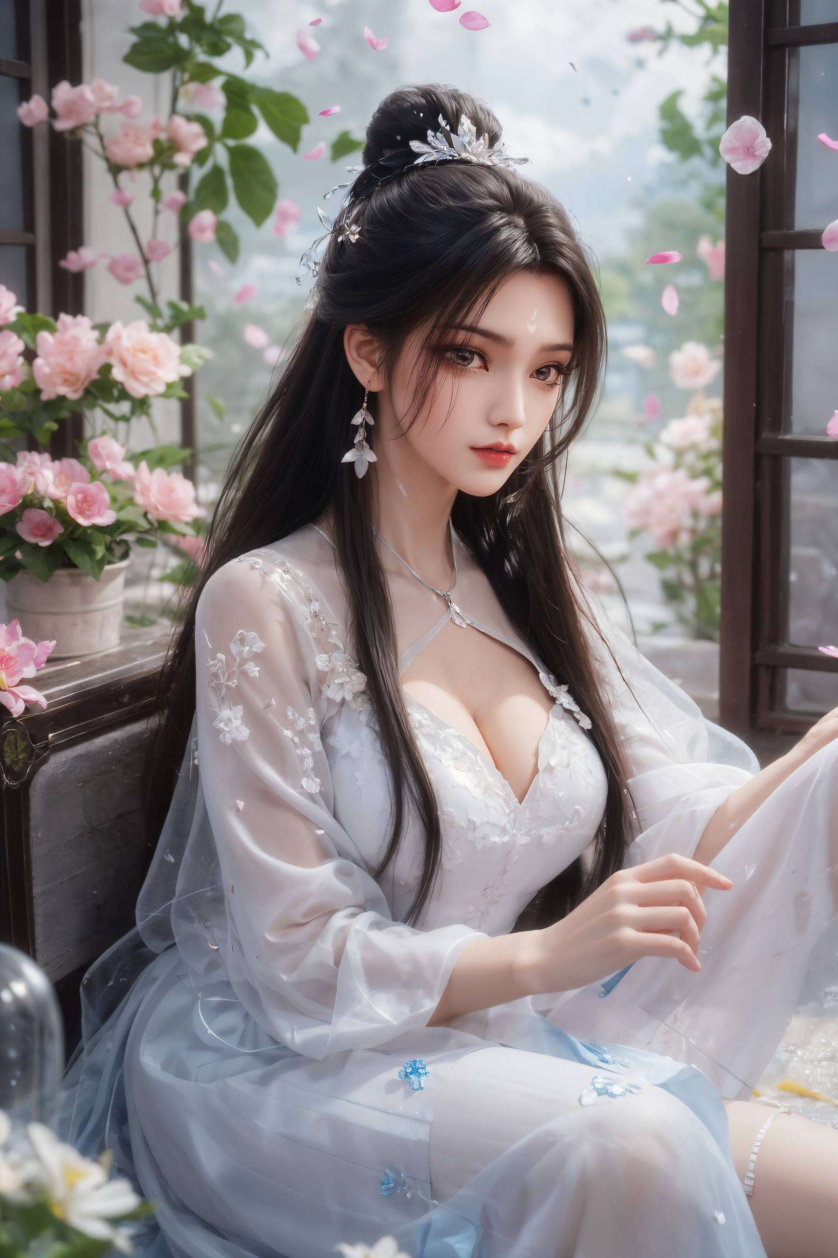 这些精美的动漫壁纸仿佛能感受到她内心的坚韧与深情；而碧瑶的婉约与灵动