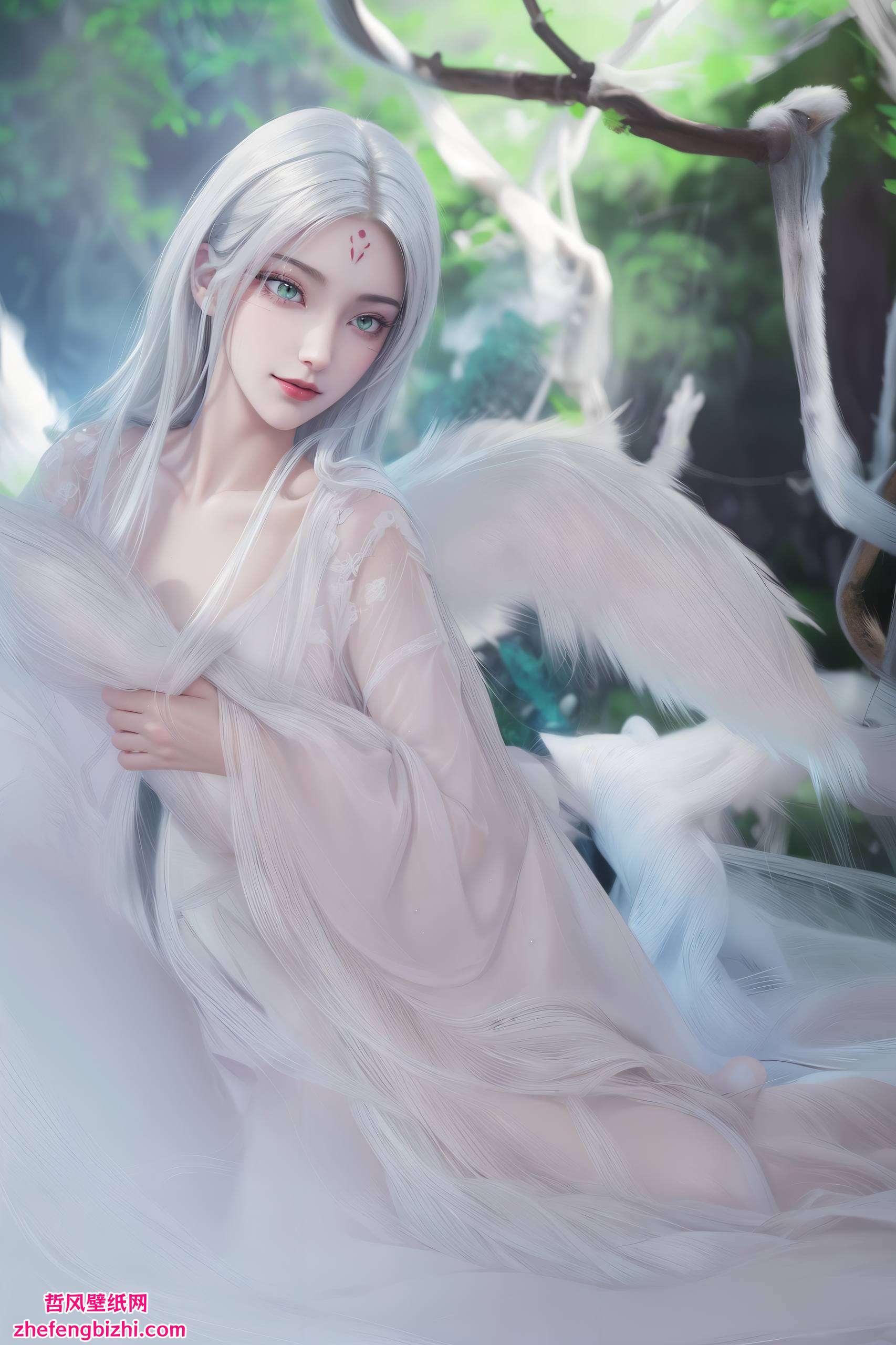 这款壁纸将玄幻元素与唯美风格完美融合让动漫女神的倩影常伴左右