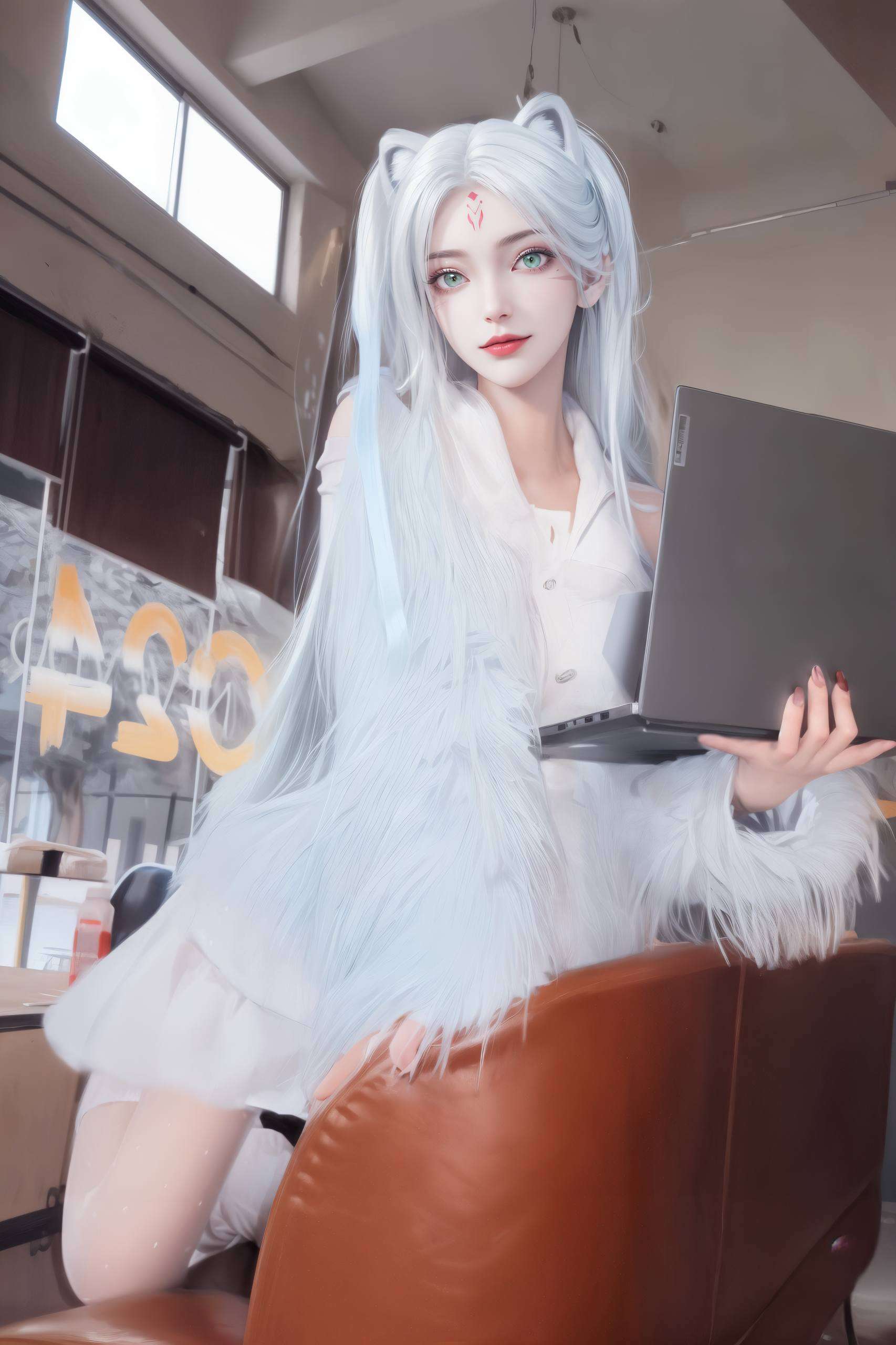 仙气环绕的国漫女神每一款小白壁纸