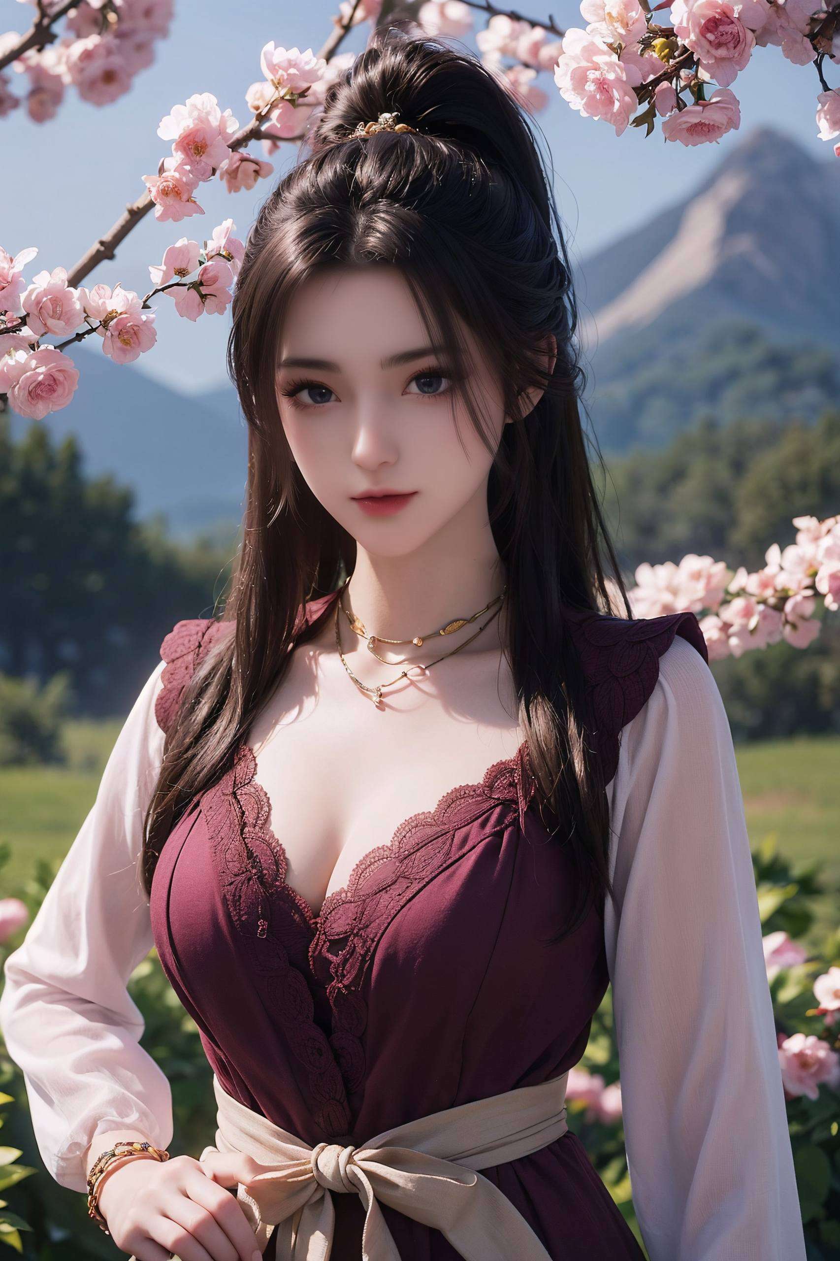 动漫美女诉说着一段仙侠传奇