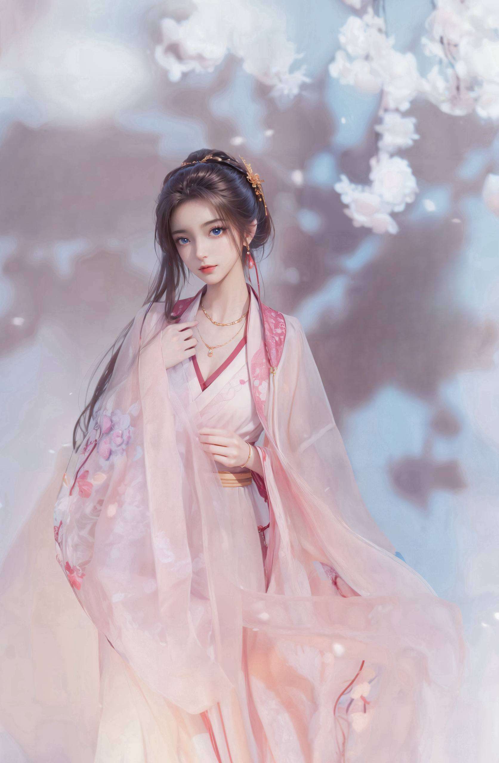 国漫美女的灵动剑眉星目